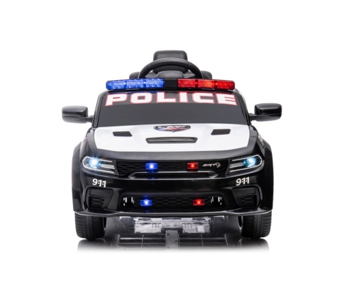 Одноместный электромобиль Dodge Charger Police White and Black