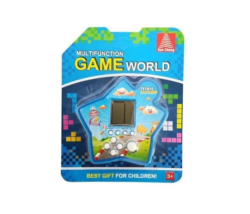 Brick Game Electronic Tetris Portable Star Blue