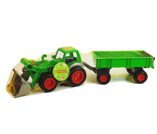 Tractor Loader with Farmer Trailer Green 8817 Polesie