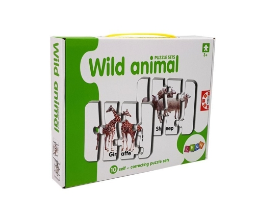 Educational Puzzle Wild Animals Puzzle 10 English Connections