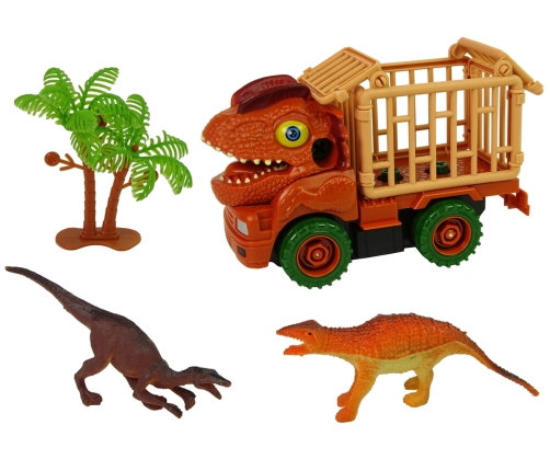 Dinosaur Truck Transporter for Disassembly Orange Accessories