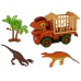 Dinosaur Truck Transporter for Disassembly Orange Accessories