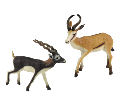 Set of 2 Figures Antelope with cub Animals of the World