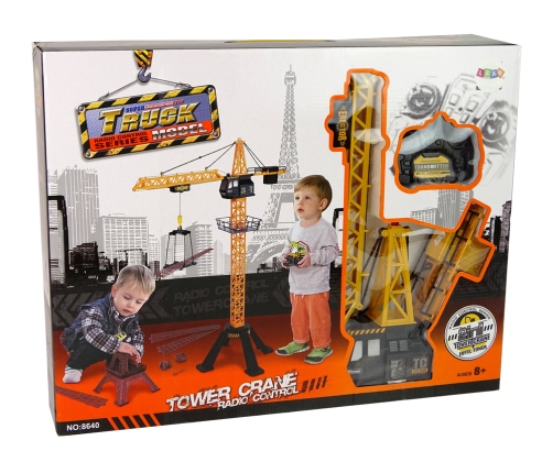 Construction crane Controlled by R/C remote control 90 cm high Eiffel Tower construction