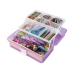 Purple Expandable Suitcase Set Artistic Creative Plastic DIY