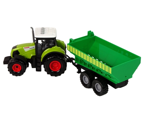 Set Tractor with Machinery Trailer Tanker LED sounds