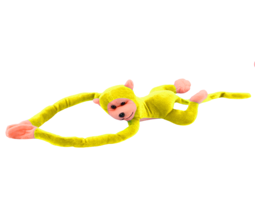 Plush Monkey Mascot with Sound, Yellow 80 cm