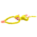 Plush Monkey Mascot with Sound, Yellow 80 cm