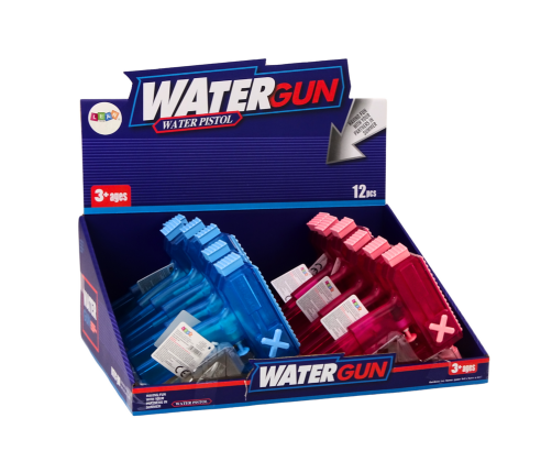 Small Water Gun Transparent Blue Pink