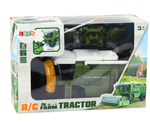 RC Agricultural Combine Harvester Remotely Controlled Agricultural Machine Green