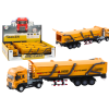 Truck With Trailer TIR Transport Vehicle 1:24 Sounds Lights Yellow