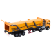 Truck With Trailer TIR Transport Vehicle 1:24 Sounds Lights Yellow