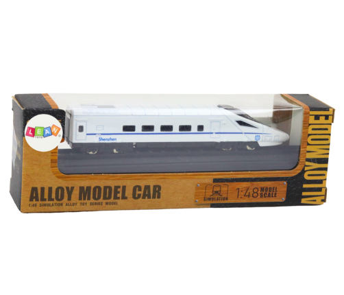 Collectible Model Train Wagon White 1:48 Metal