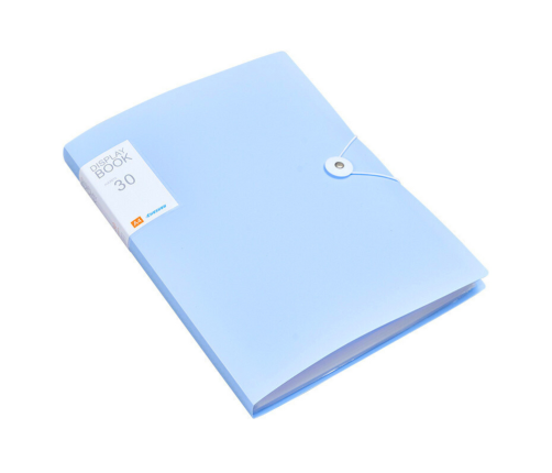 Plastic Folder with Elastic Band 30 Sheets Blue A4