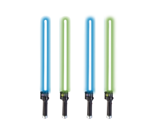 Space Lightsaber Battle Sound Green Blue 67cm