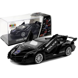 Sports Car with Tension and Sound Police Black