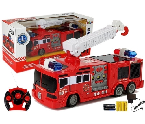 Remote-Controlled Fire Truck R/C 28cm