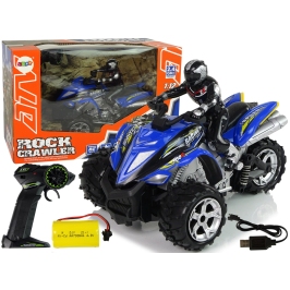 Quad Rock Crawler Tricycle Remote Controlled 1:12 2.4G Blue