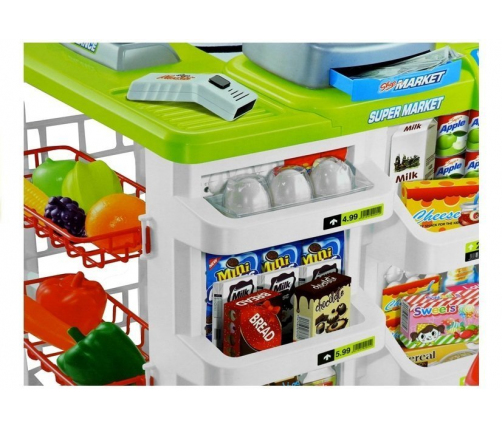 Roleplay Set Supermarket Cash Register & Cart