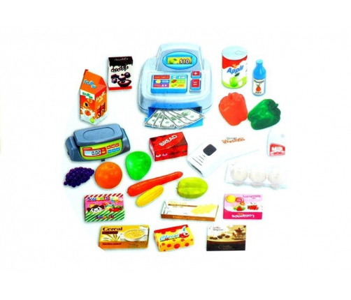 Roleplay Set Supermarket Cash Register & Cart