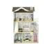 Wooden dolls' house Villa Wioletta White Light Balcony