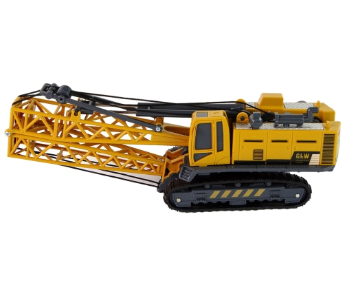 Yellow Construction Vehicle 1:55 Scale Crane