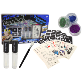 Tattoo Kit Glitter Templates Party