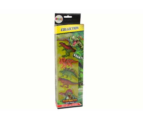 Set of Dinosaur Figurines 6 pieces Colorful