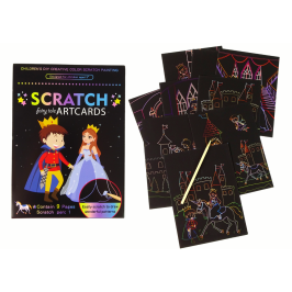 Scratch Coloring Book For Kids Kingdom