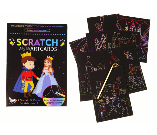 Scratch Coloring Book For Kids Kingdom