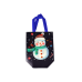 Gift Bag in Dark Color Snowman Motif 23cm x 21.5cm x 11cm