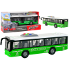 Battery Powered Bus Lights Sounds Friction Drive Green 1:16