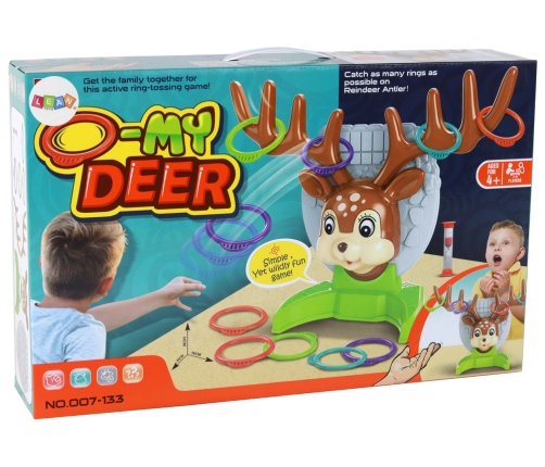 Family Arcade Game - Throwing a Hoop at a Deer