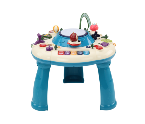 Interactive Educational Panel Table Piano Drum Blue