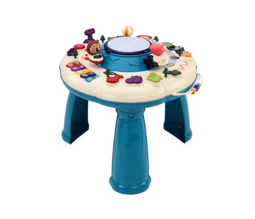 Interactive Educational Panel Table Piano Drum Blue