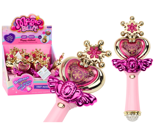 Princess Wand Colorful Lights Sounds Pink