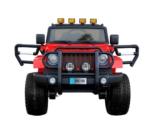 Divvietīgs bērnu elektromobilis Jeep WXE-1688 4x4 Red