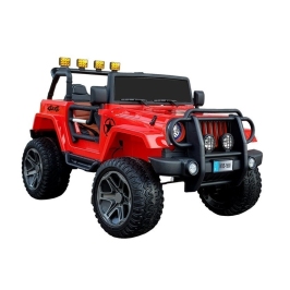 Divvietīgs bērnu elektromobilis Jeep WXE-1688 4x4 Red