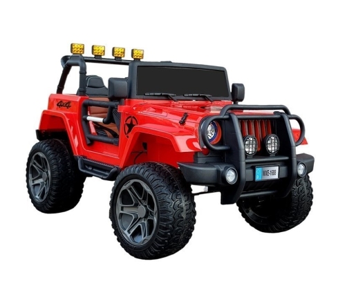 Divvietīgs bērnu elektromobilis Jeep WXE-1688 4x4 Red