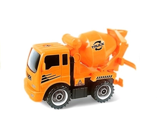 Set Of Vehicles For Unscrewing Concrete Mixer Tipper