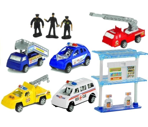 Big Airport Set Airplane 55 cm + Cars + Figures