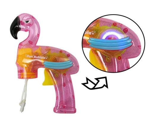 Soap Bubble Gun Flamingo Pink