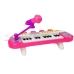 Keyboard Piano 24 Keys USB Microphone Pink