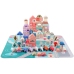 Set of Wooden Blocks City Letters Puzzle 115 Pieces