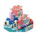 Set of Wooden Blocks City Letters Puzzle 115 Pieces