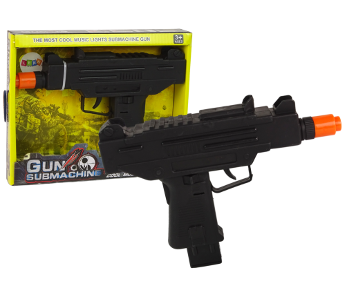 Gun Black For Kids Vibrations Sound