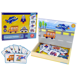 Magnetic Jigsaw Book Transport Puzzle Cards