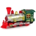 Christmas Locomotive Lights Sound Green Battery Operated