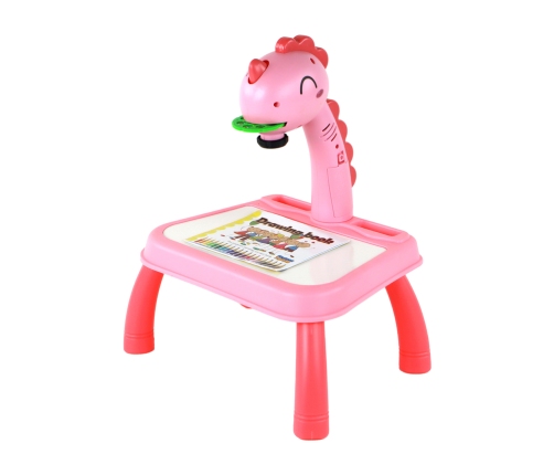 Whiteboard Projector Projector For Learning To Draw Pink Dinosaur