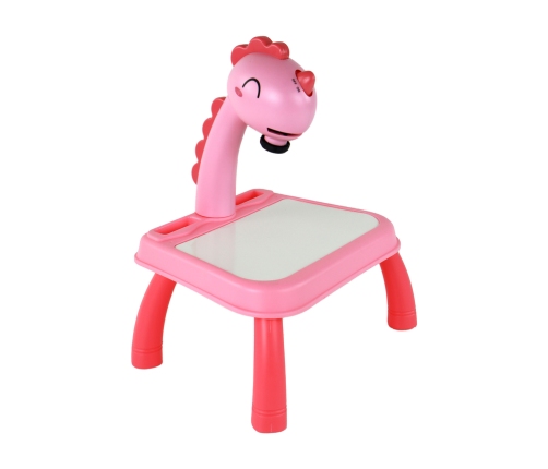 Whiteboard Projector Projector For Learning To Draw Pink Dinosaur